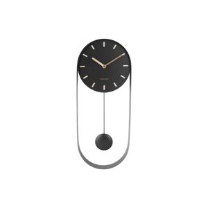 Karlsson Wandklok PendulumCharm zwart - Ø 20 x 50cm - KA5822BK
