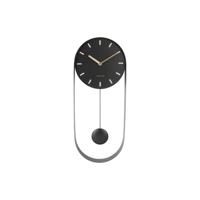 Karlsson Wandklok PendulumCharm zwart - Ø 20 x 50cm - KA5822BK