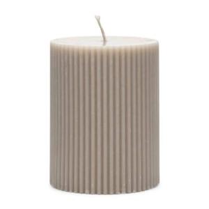 Riviera Maison Stompkaars Beige - Fine Rib Pillar - Paraffine