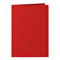 Correspondentiekaart Papicolor dubbel 105x148mm rood pak à 6 stuks