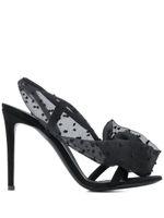 Giuseppe Zanotti claquettes à fleurs - Noir - thumbnail