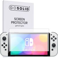 GO SOLID! Nintendo Switch OLED screenprotector gehard glas - thumbnail