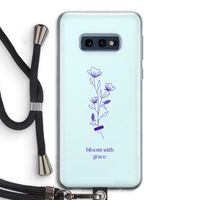 Bloom with grace: Samsung Galaxy S10e Transparant Hoesje met koord