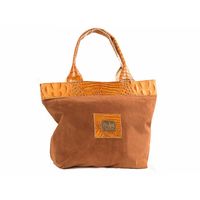 Shopper pigskin, kroko, cognac - thumbnail