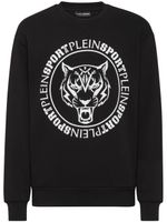 Plein Sport sweat à logo imprimé Tiger - Noir