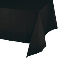 Tafelkleed zwart 274 x 137 cm - thumbnail