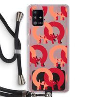 Dogs: Samsung Galaxy A51 5G Transparant Hoesje met koord