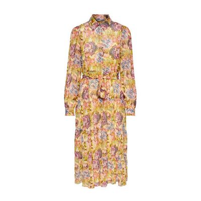 ONLY blousejurk ONLDAISY met all over print geel ONLY blousejurk ONLDAISY met all over print geel