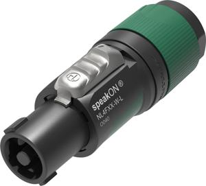 Neutrik NL4FXX-W-L Luidsprekerconnector Stekker, recht Aantal polen: 4 Zwart-groen 1 stuk(s)