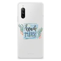 Sony Xperia 10 III Telefoonhoesje met Naam Boho Beach