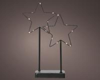 Lumineo Ster led op standaard metaal h34cm