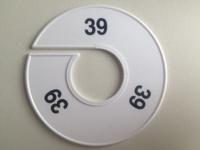 Maatring 11cm wit/zwart 39