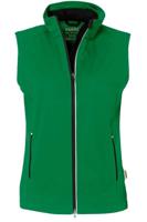 HAKRO Regular Fit Dames Softshell Vest groen, Effen - thumbnail