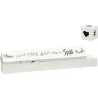 Kubussen met tekst op houder 32 cm set van 9 | 12 stuks