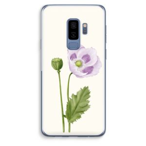 Purple poppy: Samsung Galaxy S9 Plus Transparant Hoesje