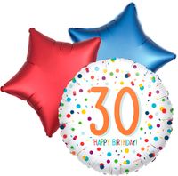 ballontoefje confetti 30ste verjaardag - thumbnail
