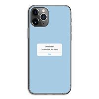 Reminder: iPhone 11 Pro Transparant Hoesje