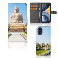 Motorola Moto G22 Flip Cover Boeddha
