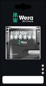 Wera Bit-Check 12 Metal 1 SB 05136393001 Bitset 12-delig 1/4 (6.3 mm) Incl. bithouder