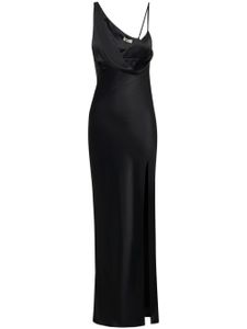 Nicholas Duna one-shoulder satin dress - Noir