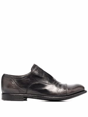 Officine Creative derbies à design sans lacets - Noir