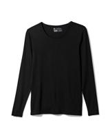 HEMA Dames temptech T-shirt lange mouw zwart (zwart)