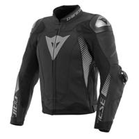 DAINESE Super Speed 4, Leren motorjas, Zwart-Anthraciet