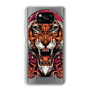 Tiger and Rattlesnakes: Xiaomi Poco X3 NFC Transparant Hoesje