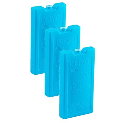 Plasticforte Koelelementen - 6x stuks - 500 grams - 20 x 10 cm - blauw - kunststof