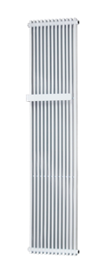 Vipera Corrason enkele badkamerradiator 40 x 180 cm centrale verwarming hoogglans wit zijaansluiting 1.339W