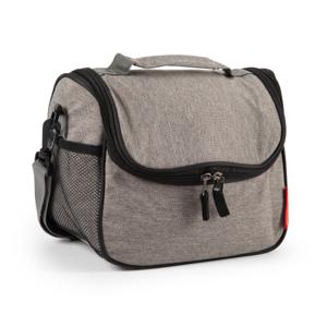 Plasticforte Koeltas/lunchtas Callela - taupe/zwart - 6.5 liter - 17 x 26 x 20 cm - strand - lunchtas   -