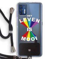 Het Leven Is Mooi: Motorola Moto G9 Plus Transparant Hoesje met koord