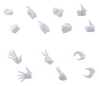 Megalomaria Unlimited Universe Model Kit Accessory Set Ex Hand Unit Female Type A WHITE Ver.