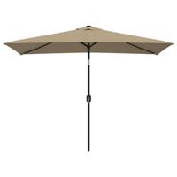 The Living Store Parasol Exclusive - 300x200x252 cm - Taupe - Polyester - 38 mm paaldiameter