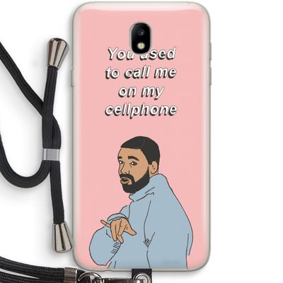Hotline bling: Samsung Galaxy J7 (2017) Transparant Hoesje met koord