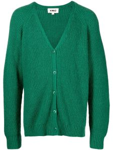 YMC cardigan Kurt en maille nervurée - Vert