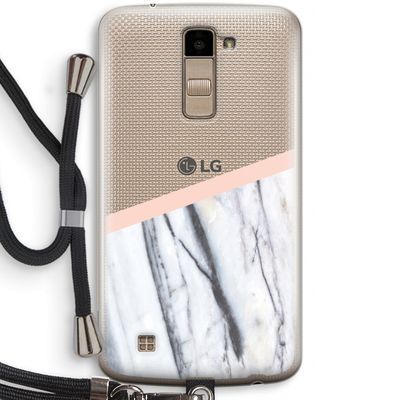 A touch of peach: LG K10 (2016) Transparant Hoesje met koord