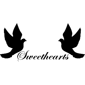 Sweethearts - Muursticker