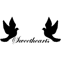 Sweethearts - Muursticker