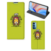 OPPO Reno4 Pro 5G Magnet Case Doggy Biscuit - thumbnail