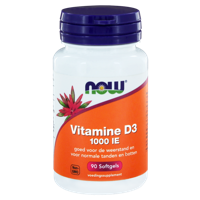 NOW Vitamine D3 1000IE Softgels 90st