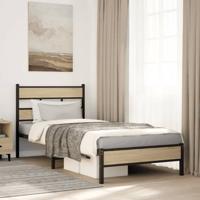 Bedframe zonder matras hout sonoma eikenkleurig 90x190 cm