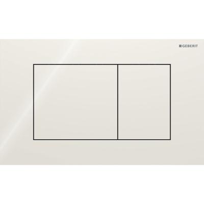 Geberit Drukplaat Sigma 40, 2-toets Square Glas Zand Grijs