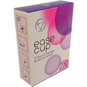 EaseCup 2x - Tot 12 uur vrijheid tijdens je menstruatie! (aantal: 1 x EaseCup 2 pack (2 stuks))