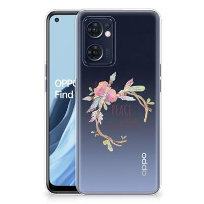 OPPO Reno 7 5G | Find X5 Lite Telefoonhoesje met Naam Boho Text OPPO Reno 7 5G | Find X5 Lite Telefoonhoesje met Naam Boho Text