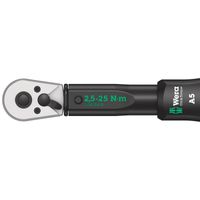 Wera Click-Torque A 5 draaimomentsleutel met omschakelratel, 1/4 duim vierkant, 2.5 - 25 Nm - 1 stuk(s) - 05075604001 - thumbnail