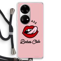 Badass Babes Club: Huawei P50 Pro Transparant Hoesje met koord
