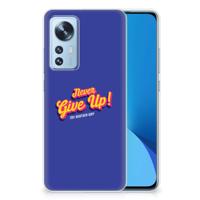 Xiaomi 12 | 12X | Siliconen hoesje | met naam Never Give Up