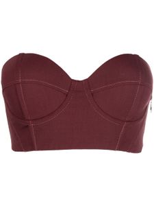 Patrizia Pepe haut-bustier Essential à encolure cœur - Violet