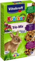 Trio Mix honing/spelt-popcorn/honing-bosbes/vlierbes-kracker dwergkonijn 3in1 - Vitakraft Trio Mix honing/spelt-popcorn/honing-bosbes/vlierbes-kracker dwergkonijn 3in1 - Vitakraft